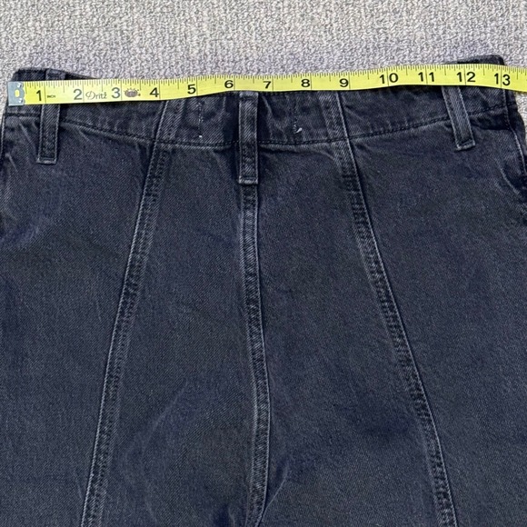 We The Free People Black High Rise Bell Bottom Flare Stretch Jeans Size 27 - Picture 7 of 11